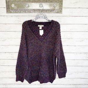 NWT Cotton Emporium Sparkle Oversized Sweater